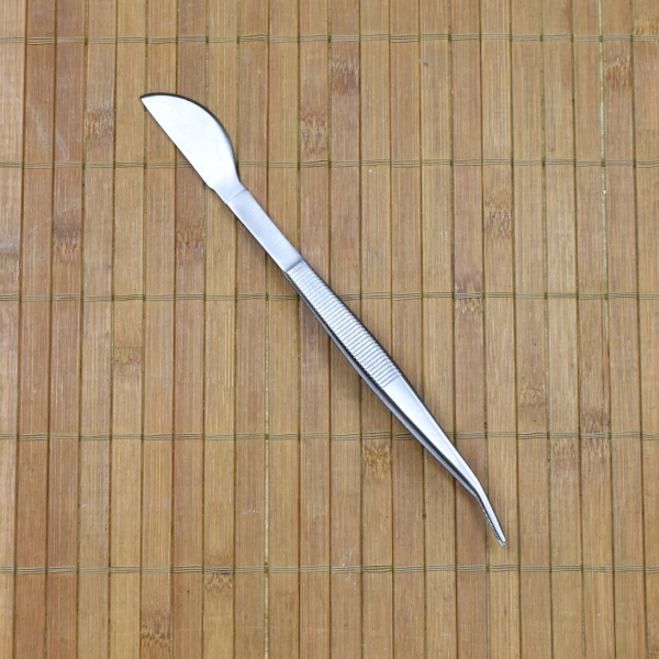 Dingmu Pinzette mit Spatel, 210 mm, Edelstahl